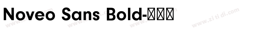 Noveo Sans Bold字体转换